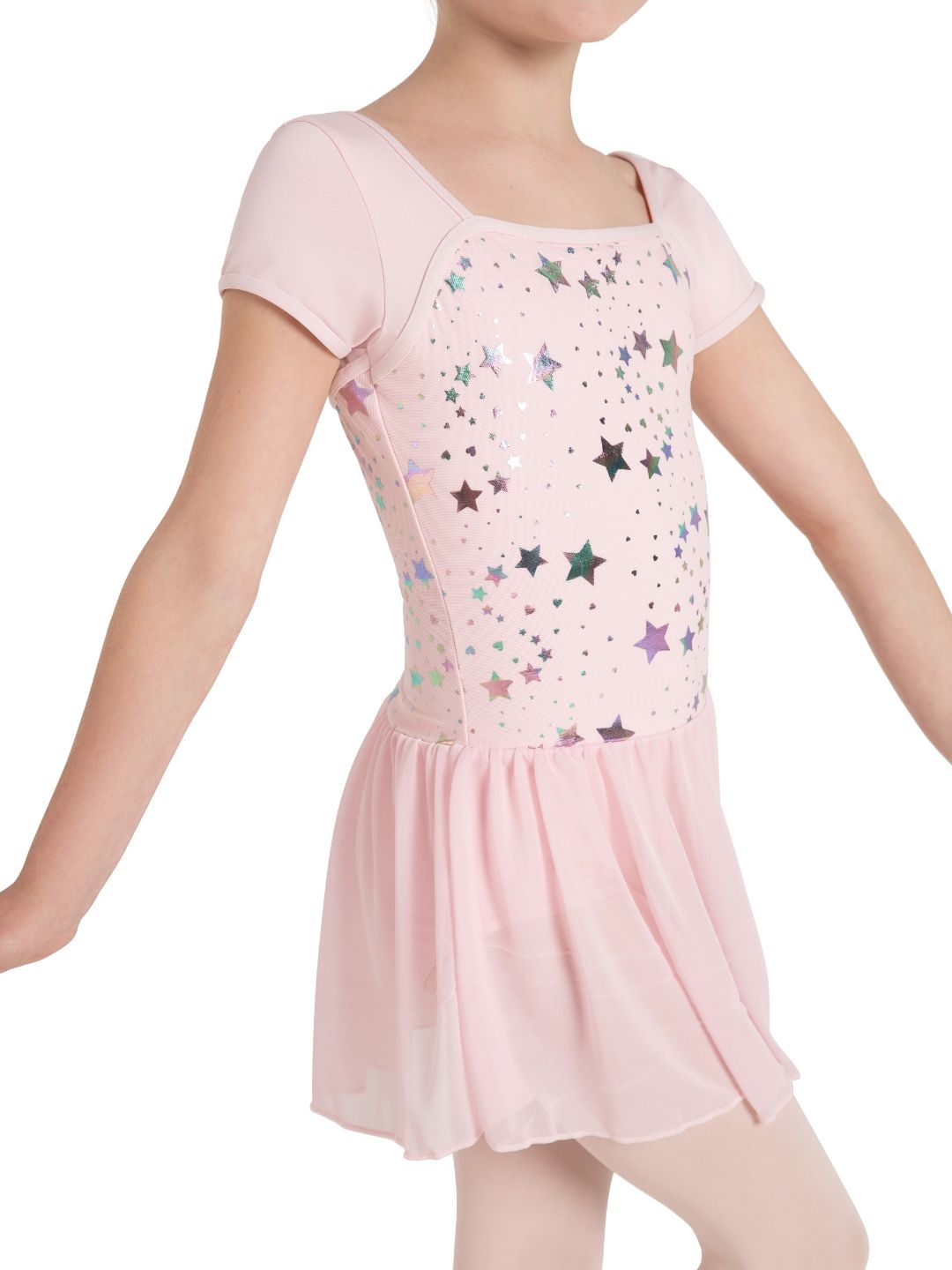 Capezio Stellar Short Sleeve Dress - Ballet Dress - Side
