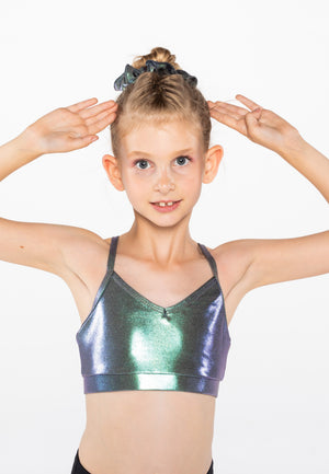 Pink Lemon Dancewear Mystique Crop Top - High-Performance Gymnastics Training Wear - Crops - Close-up