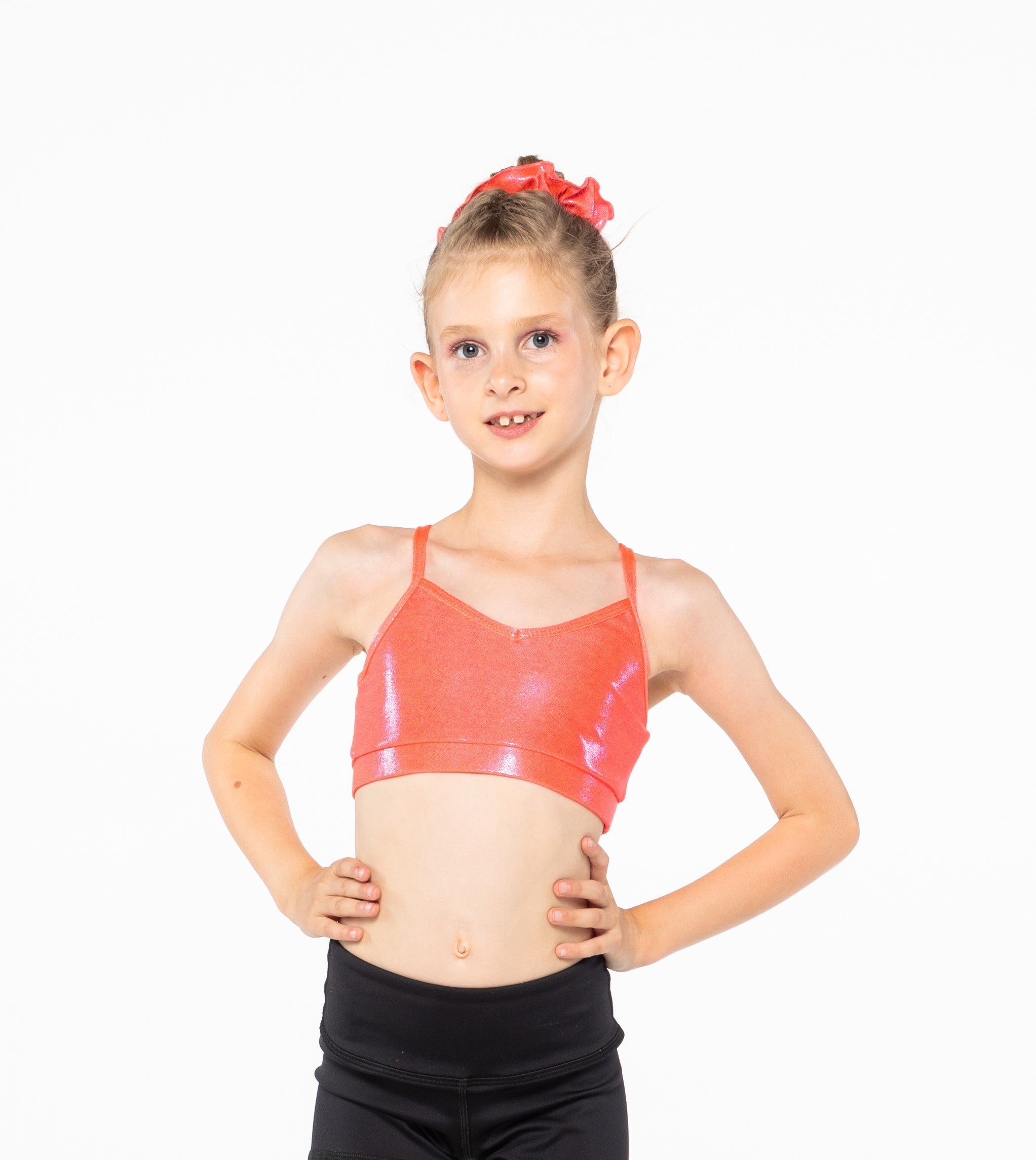 Pink Lemon Dancewear Mystique Crop Top - High-Performance Gymnastics Training Wear - Crops - View 8
