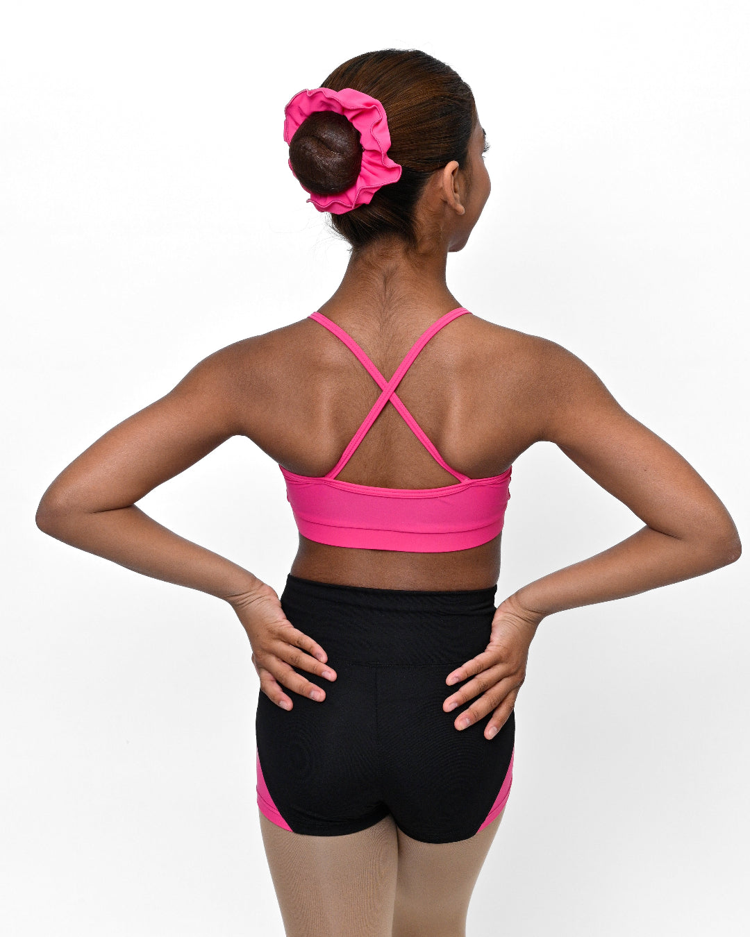 Total Dance Studio Wear Splice Dance Shorts - Side