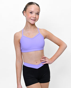Total Dance Studio Wear Essential V Band Short - Coloured Band - Shorts - Side