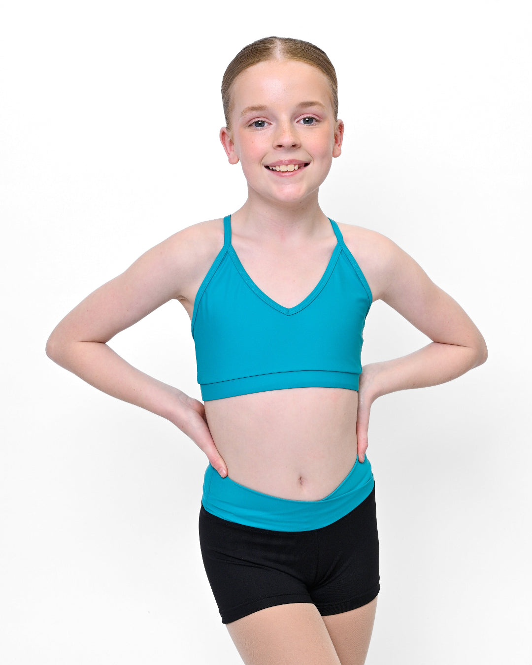 Total Dance Studio Wear Essential Dance Cross Strap Crop Top - Crops - View 8