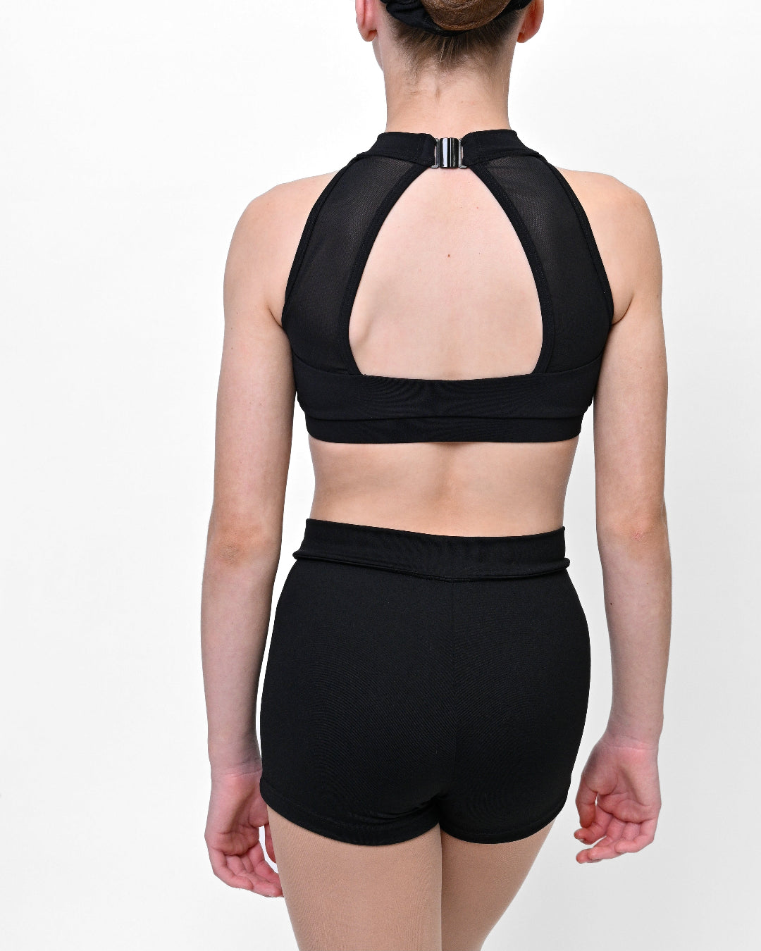 Total Dance Studio Wear V Band Shorts - Black - Back