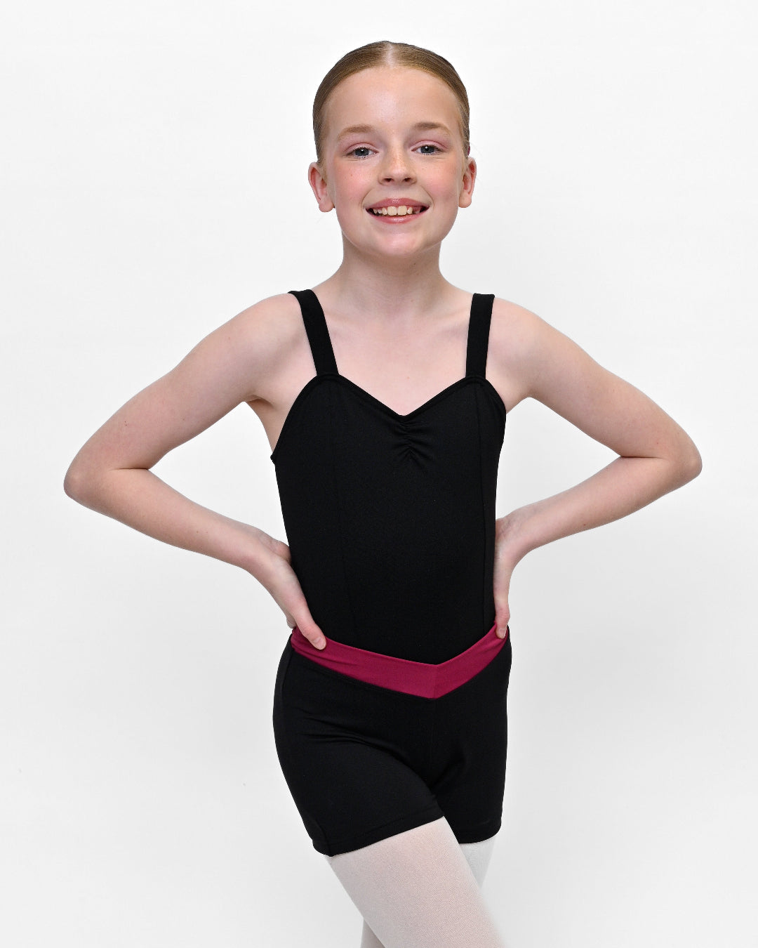 Total Dance Studio Wear Essential V Band Short - Coloured Band - Shorts - View 11