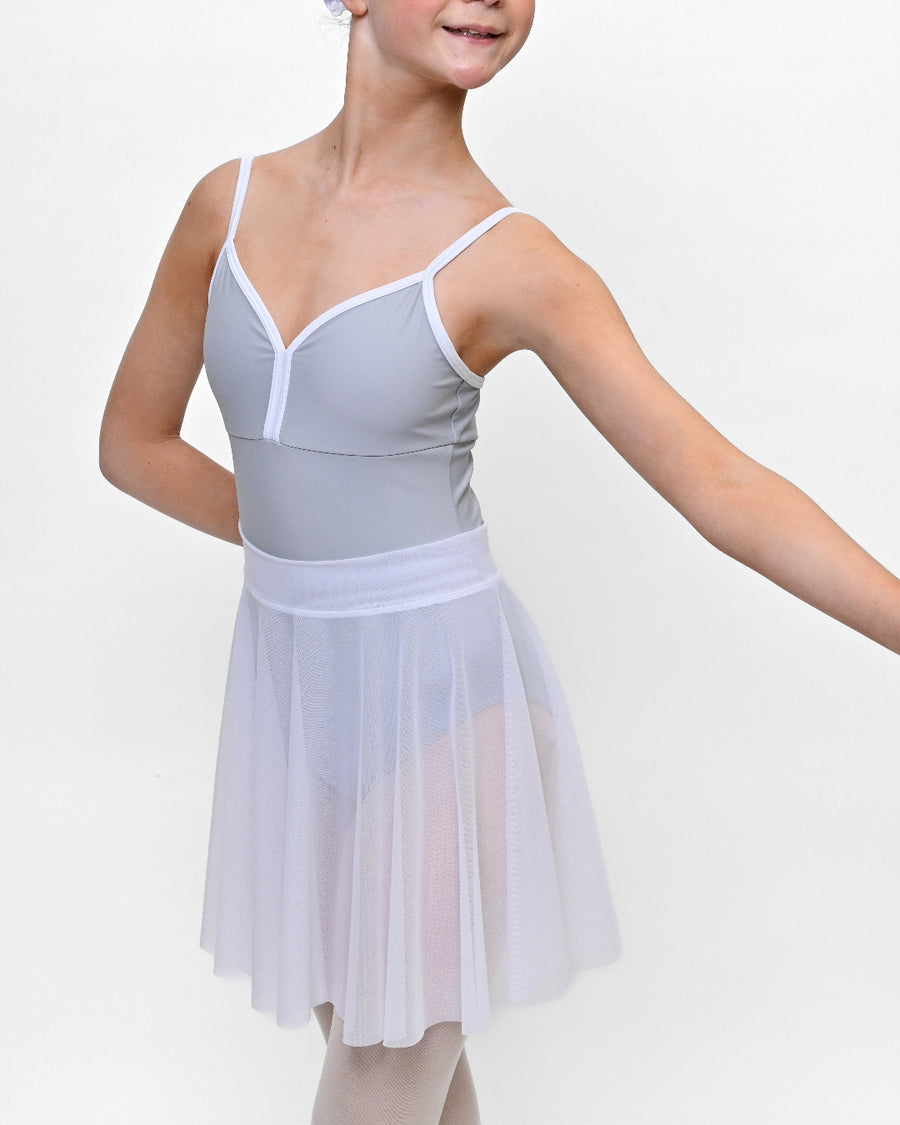 Mesh Circle Skirt with Mesh Waist Band