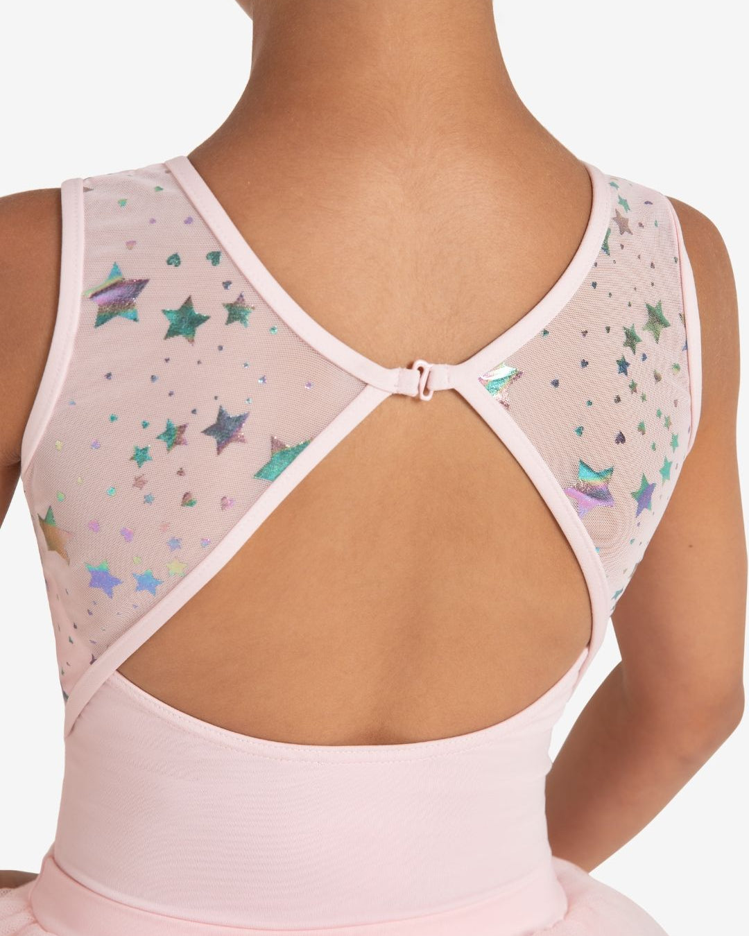 Capezio Twinkle Tutu Dress - Holographic Star Print Dance Costume - Side