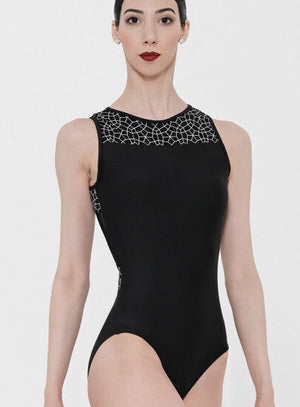 Wear Moi Valentia Jacquard and Tulle Leotard - Leotards - Back