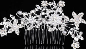 KySienn Zara - Rhinestone Hair Comb - Back