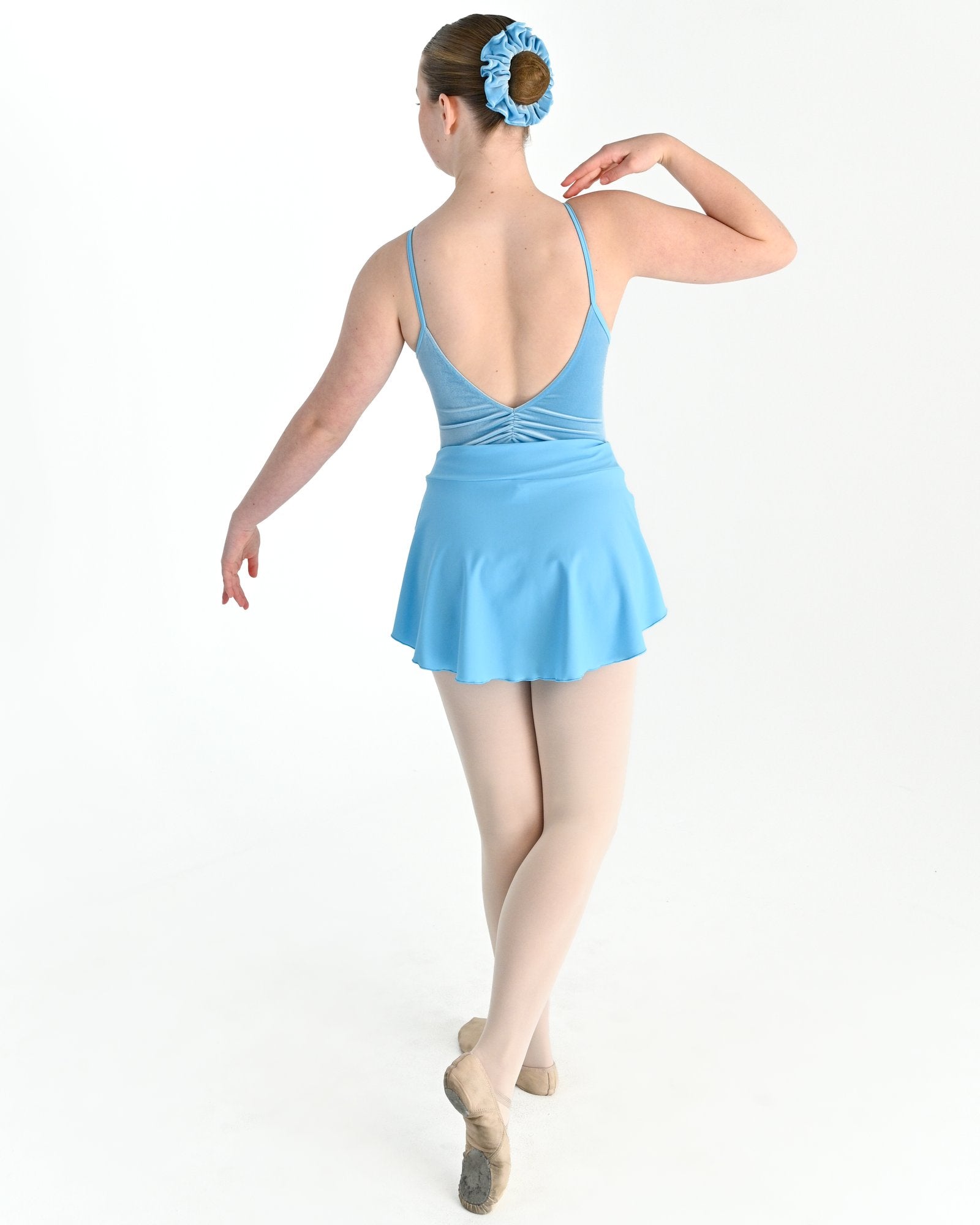Aurora Velvet Scrunchie - Blue 2