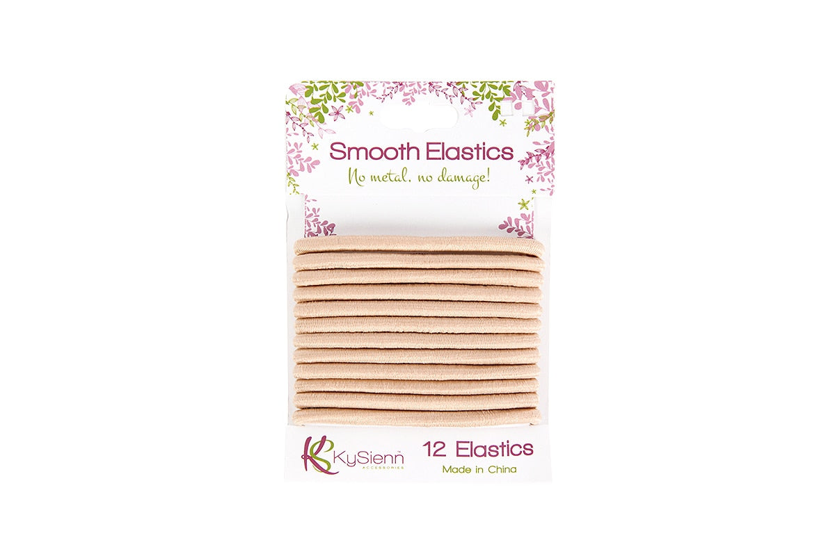 KySienn Smooth Hair Ties 12 Pack - Hair elastics