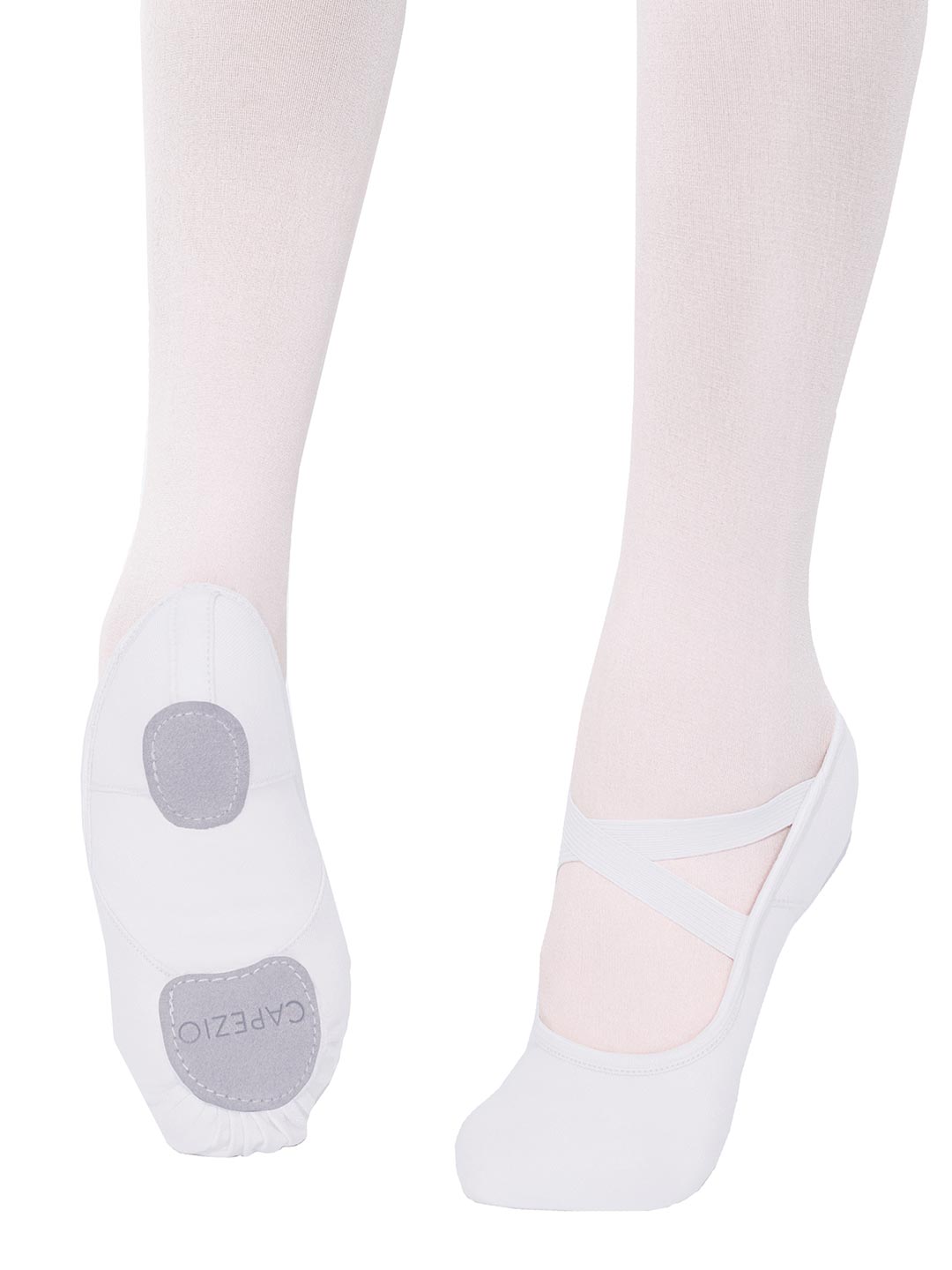 Capezio Hanami Canvas Split-Sole Ballet Shoe - Child - White - Ballet shoes