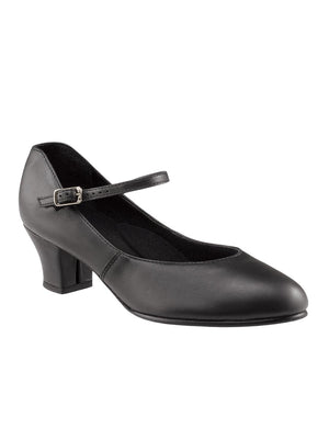 Capezio Leather Jr Footlight Stage Shoes 1/2 Inch Heel