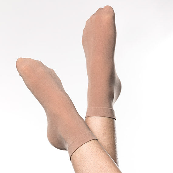 Fiesta Legwear Dance Anklet Socks Child & Adult - Skintone / Tan