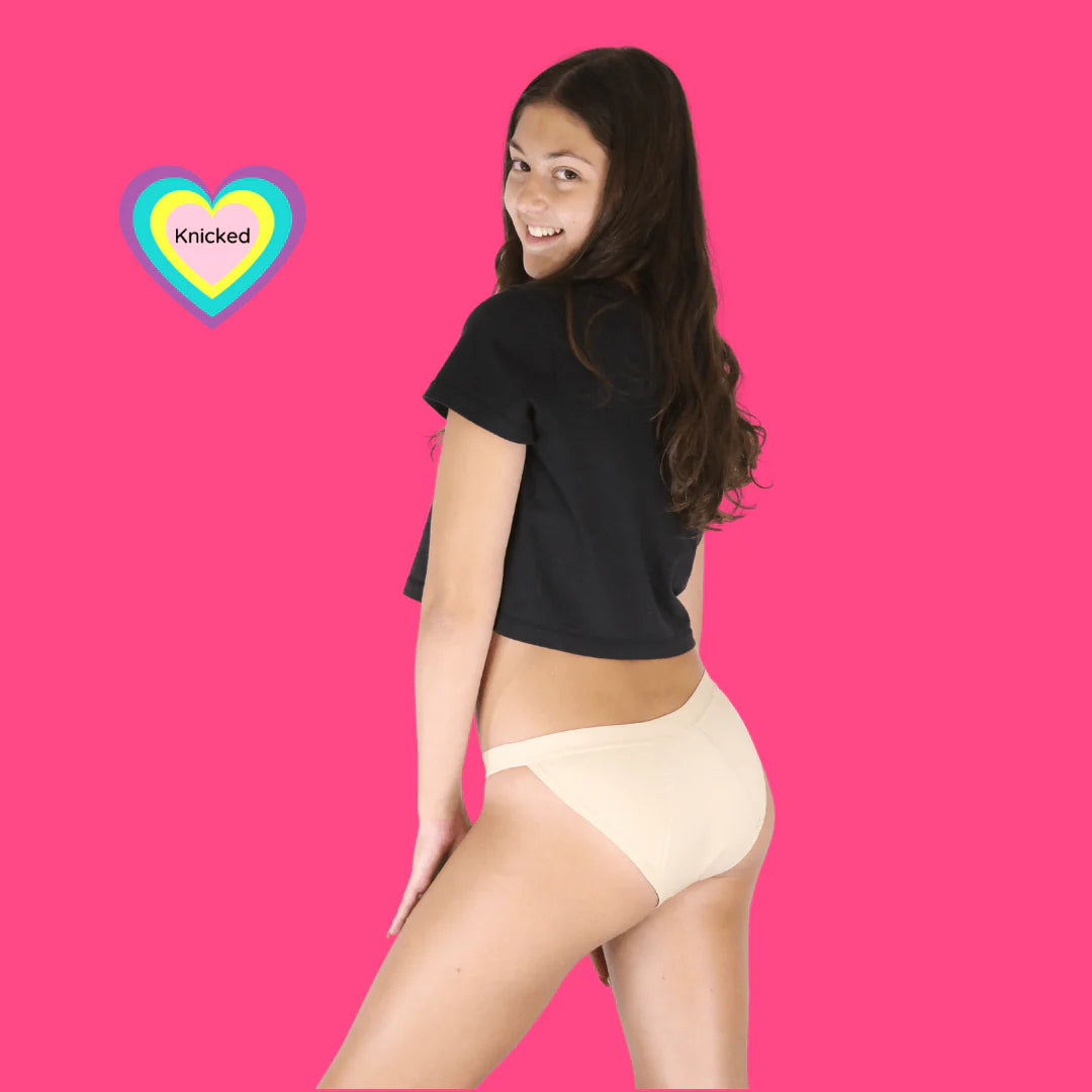 Knicked Dance Diva - High Cut Bikini - Medium Absorbency - Period Underwear - Side