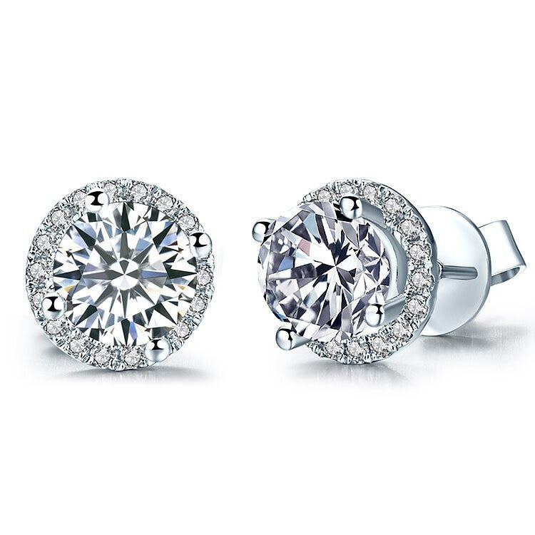 Mad Ally 10mm Sparkle Diamante Earrings