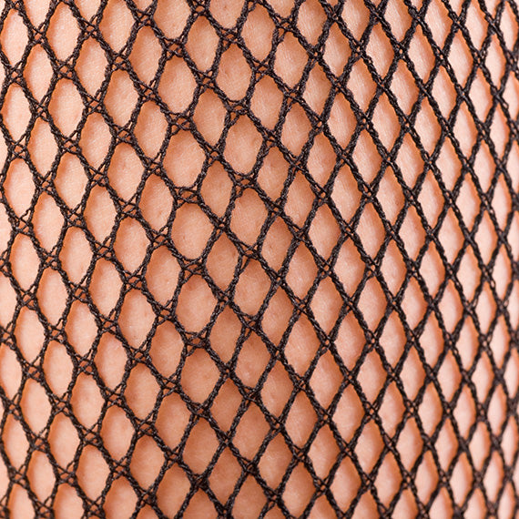 Fiesta Legwear Traditional Fishnet Footed Tights Child - Black & Tan - Fishnet Tights - Side