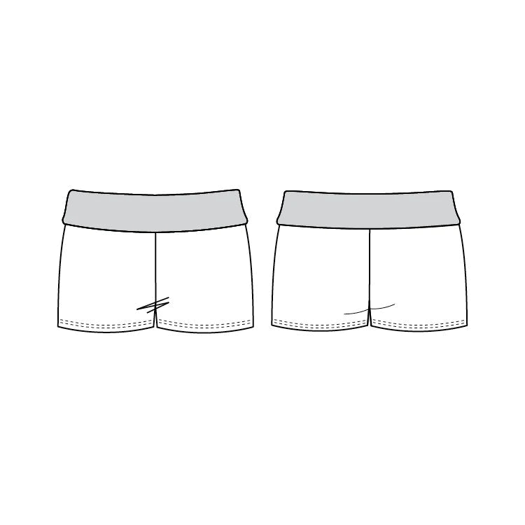 Bloch Freestyle Roll Down Short - Shorts - Side
