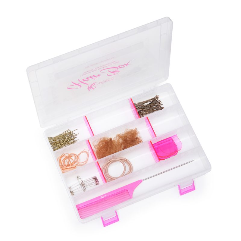 KySienn Hair Box - Hair Pin & Hair Net Box - Back