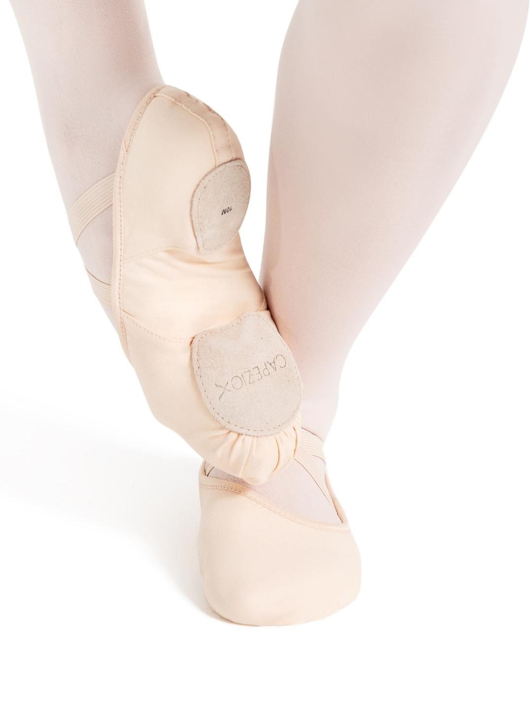 Capezio Hanami Canvas Split-Sole Ballet Shoes - Adult - Light Pink - Back
