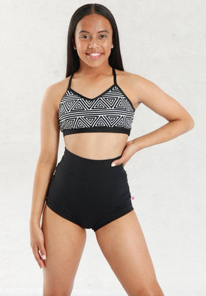 High Waisted Booty Shorts - Pink Lemon Dancewear
