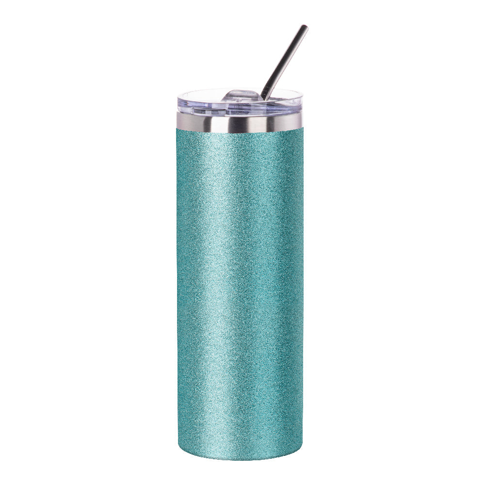 Mad Ally Glitter Skinny Tumbler with Straw - Glitter Tumbler with Straw - Detail