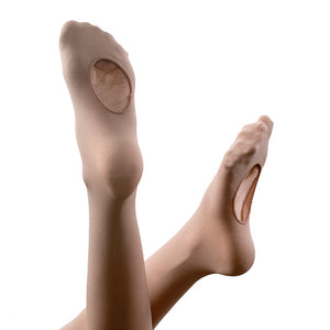Fiesta Legwear Micro Basics Convertible Tights Child - Salmon Pink / Flesh Pink - Dance Tights