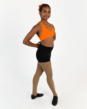 Tempo Halter Crop Top - Orange
