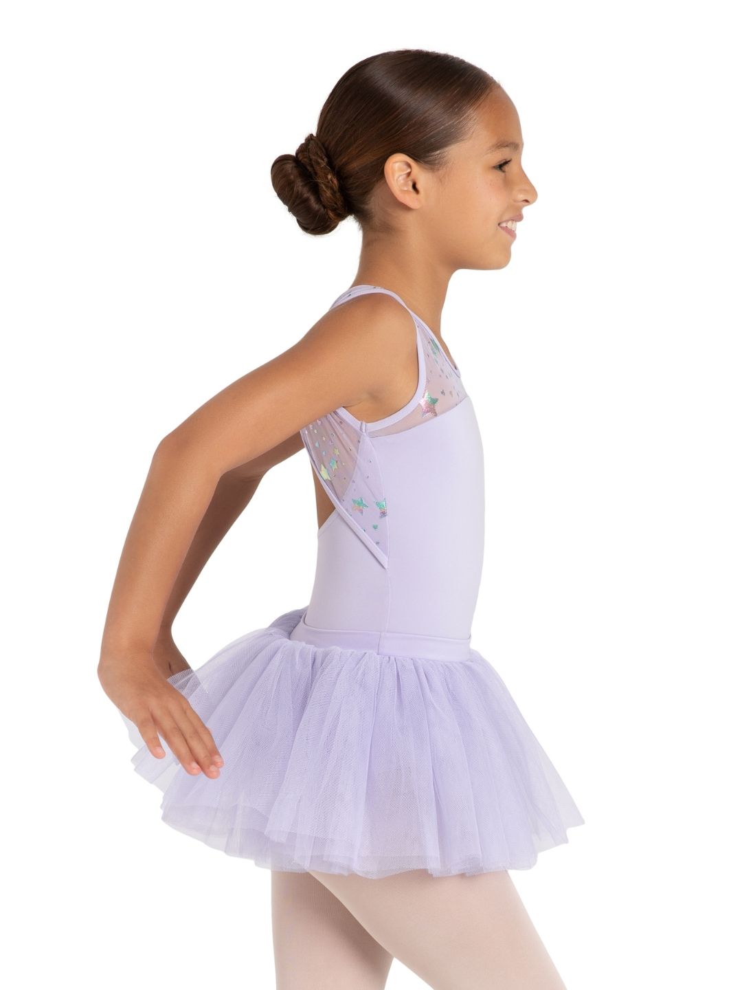 Capezio Twinkle Tutu Dress - Holographic Star Print Dance Costume - View 7