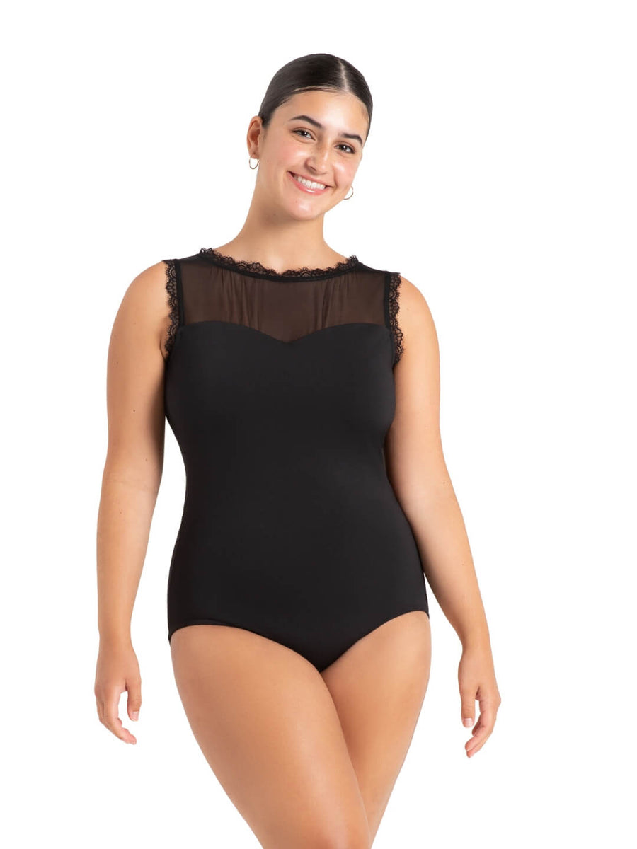 Whispering Waves Saltwater High Neck Leotard