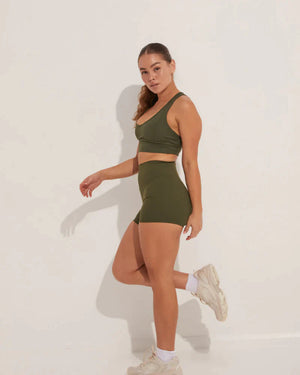 Diamond Active Motion Hi-Rise Short Adult - Green - Shorts - Side