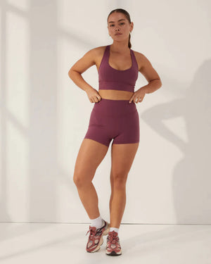 Diamond Active Motion Hi-Rise Short Adult - Grape - Shorts - Back
