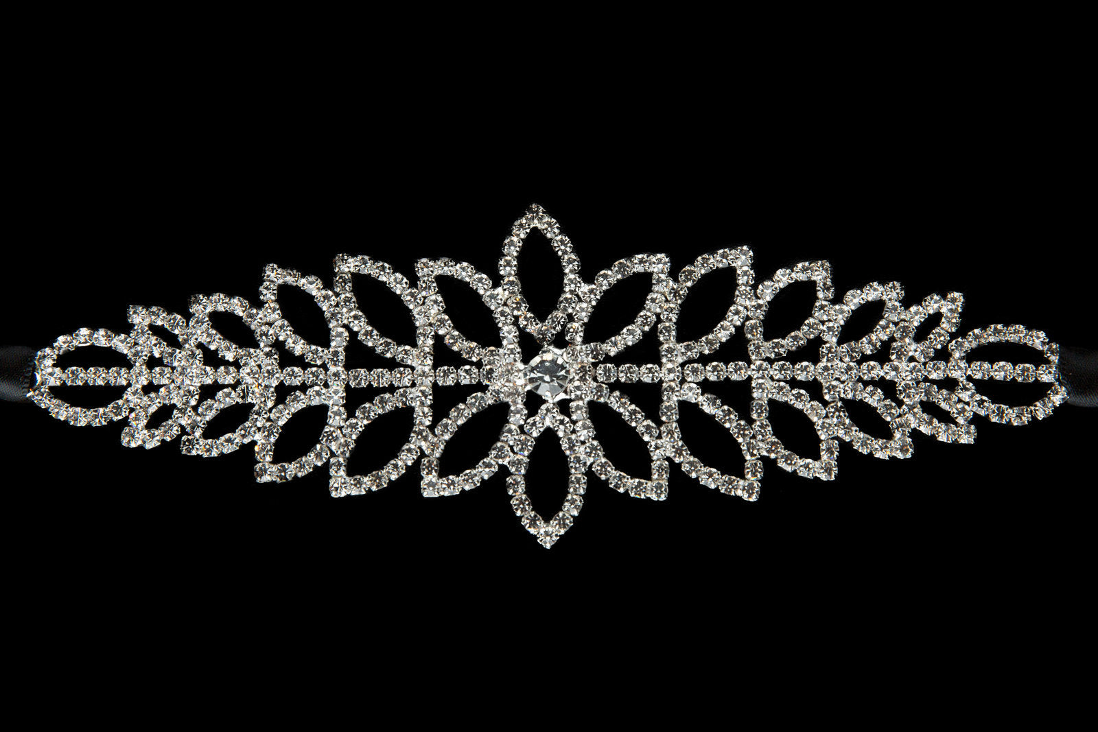 Mad Ally Flower Diamante Headpiece - Diamante Hair Accessory