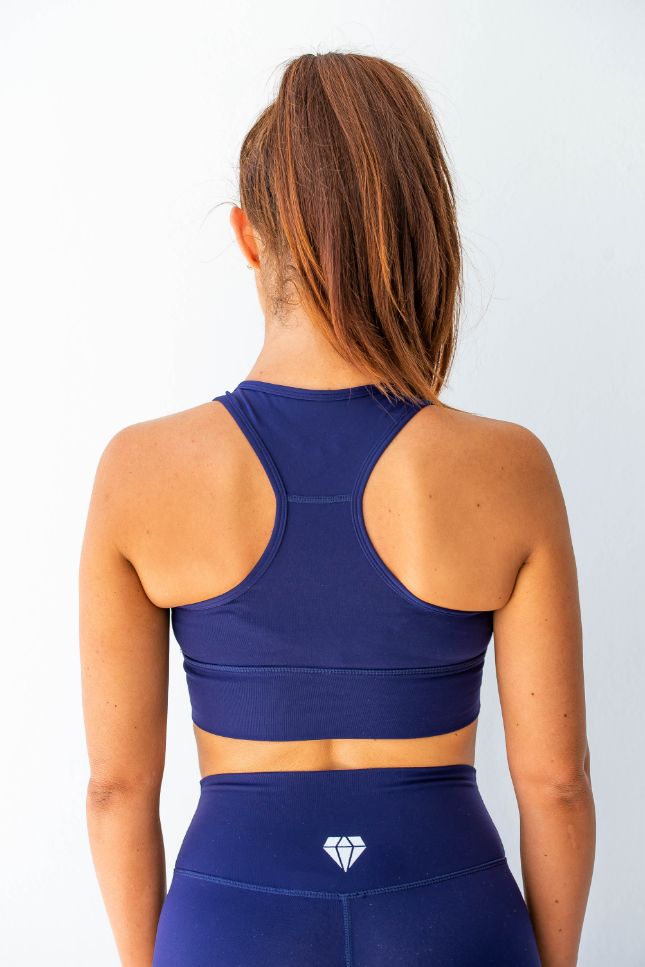 Diamond Active League Racer Crop - Blue - Side