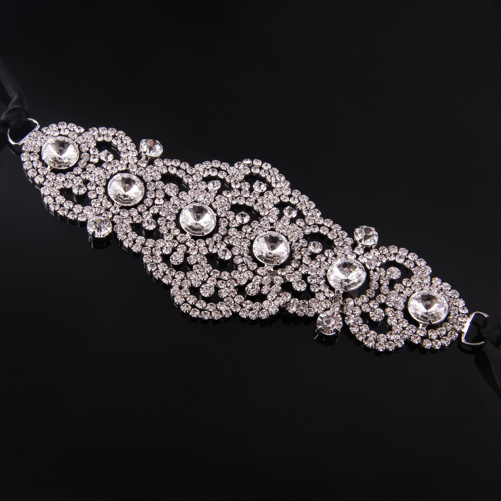 Mad Ally Flat Diamante Headpiece - Diamante Hair Accessory