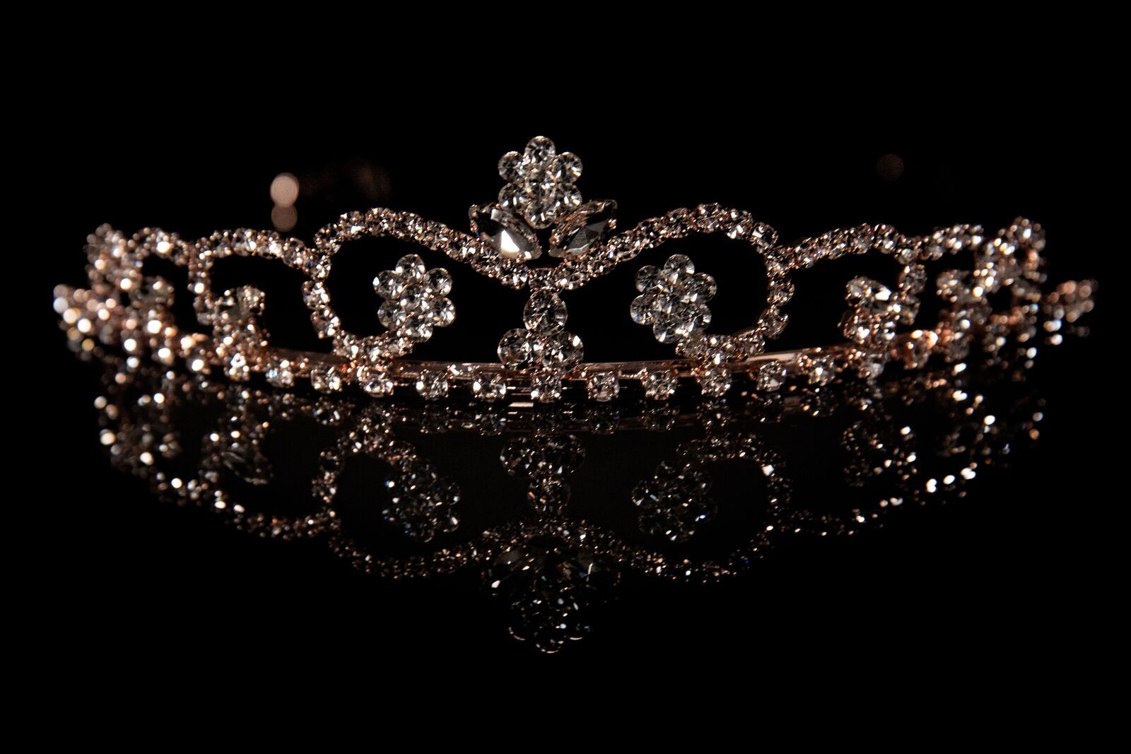 Mad Ally Willow Rose Gold Tiara - Large