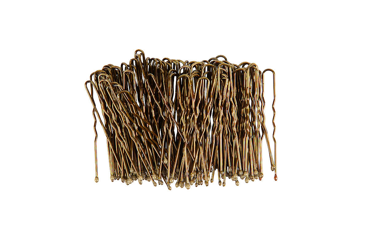 KySienn Ripple Pins 50 Pack 4.5cm Brown - Bun Pins