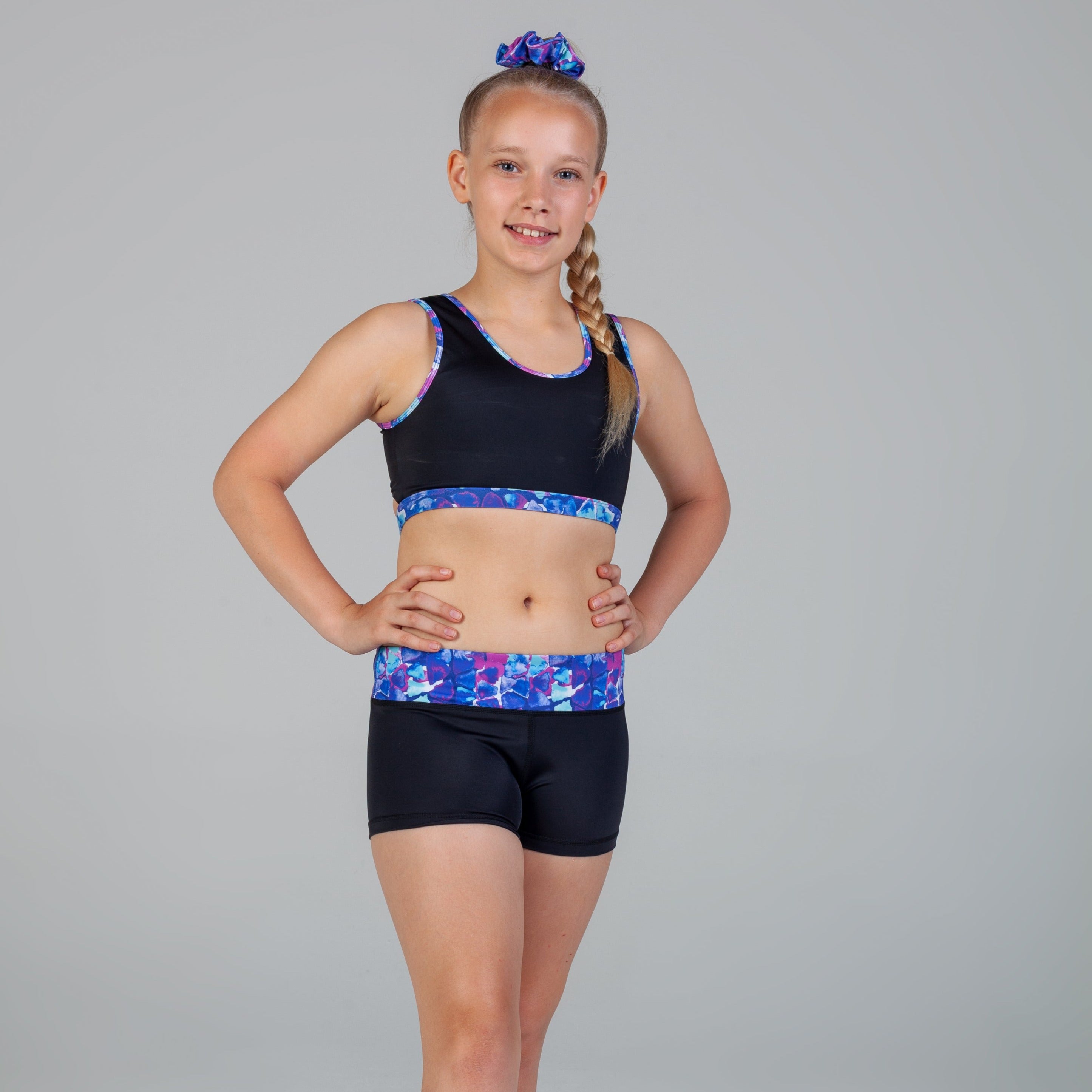 Scout Active Dash Active Short Girls - Coral Coast & Black - Shorts