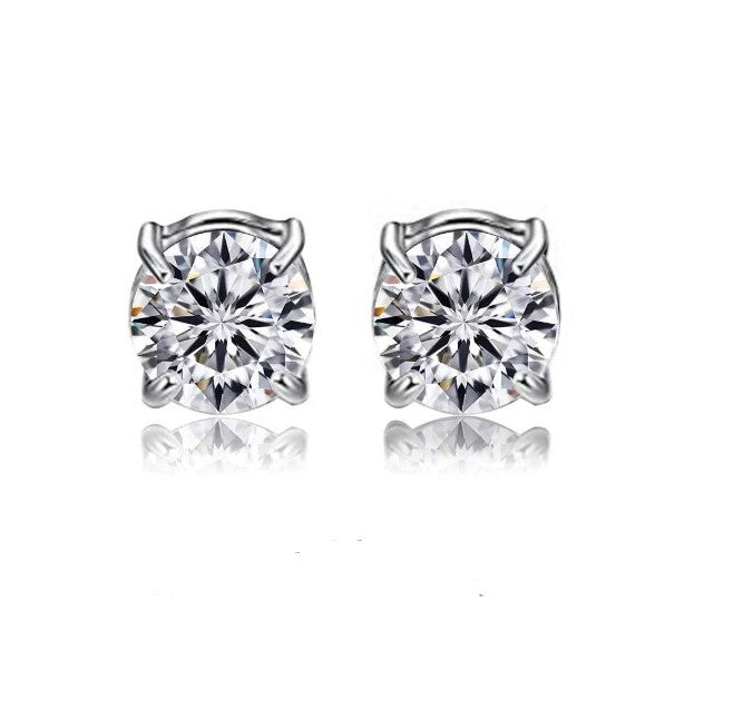 KySienn&Mad Ally Diamante Round Magnetic Earrings