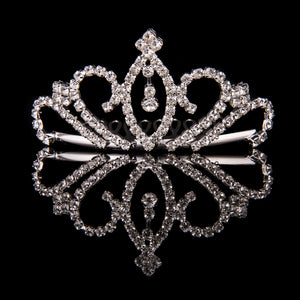 Mad Ally Small Crystal Swirl Tiara - Back